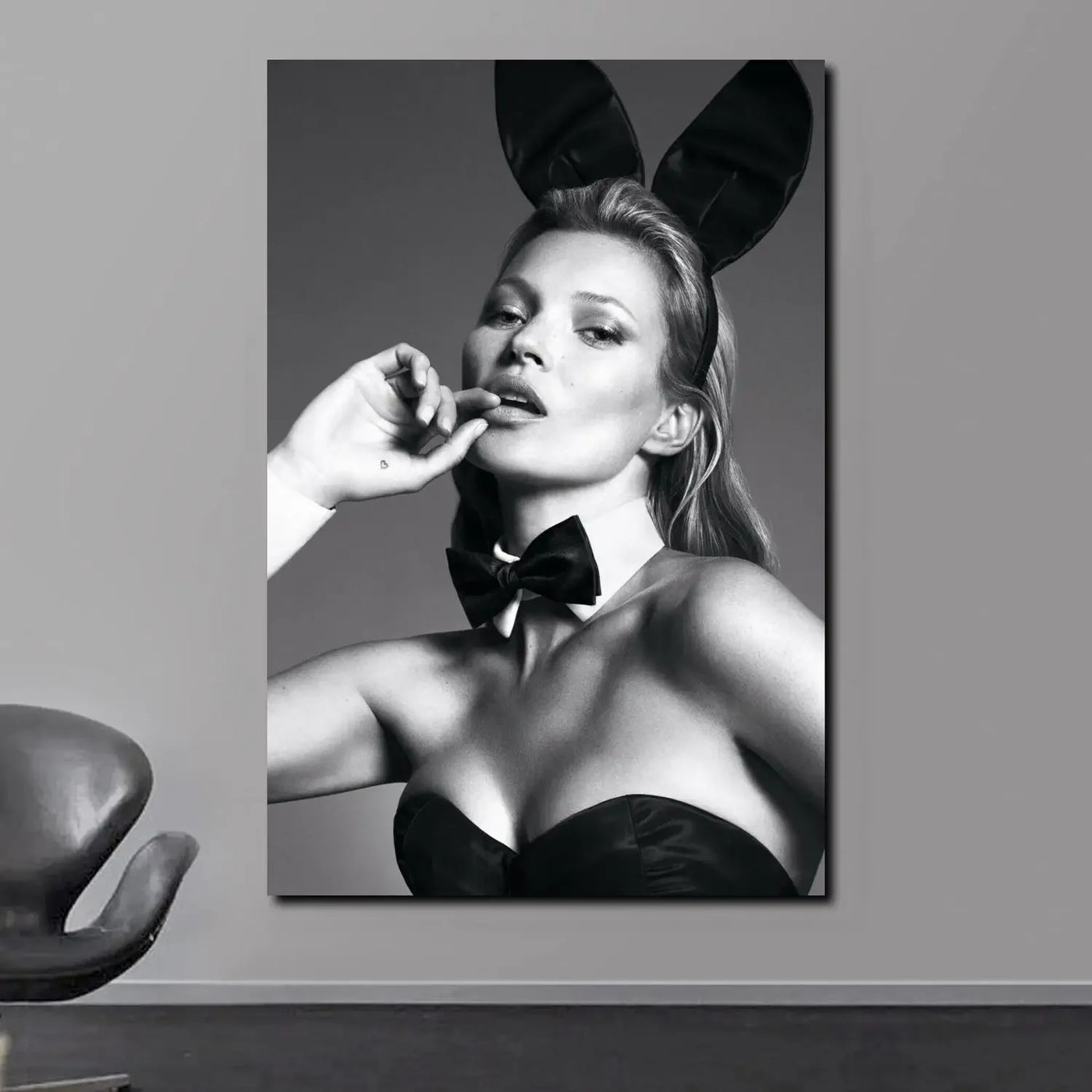 Scandinavian Kate Moss Canvas Poster - Fashion Inspired Wall Art