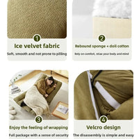 Swivel Leisure Sofa Chair - Rotating Fabric Lounge Seat