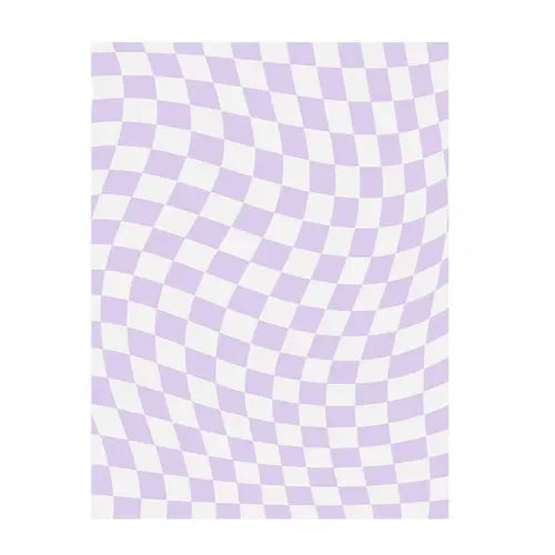 Retro Checkerboard Plush Area Rug - Soft Bedroom and Lounge Carpet
