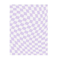 Retro Checkerboard Plush Area Rug - Soft Bedroom and Lounge Carpet