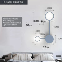 Nordic LED Wall Sconce - Minimalist Bedroom and Hallway Light