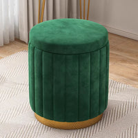 Round Storage Stool - Makeup & Dressing Table Ottoman