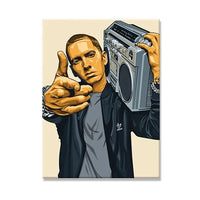West Coast Rappers Canvas Wall Art - Hip Hop Poster Print