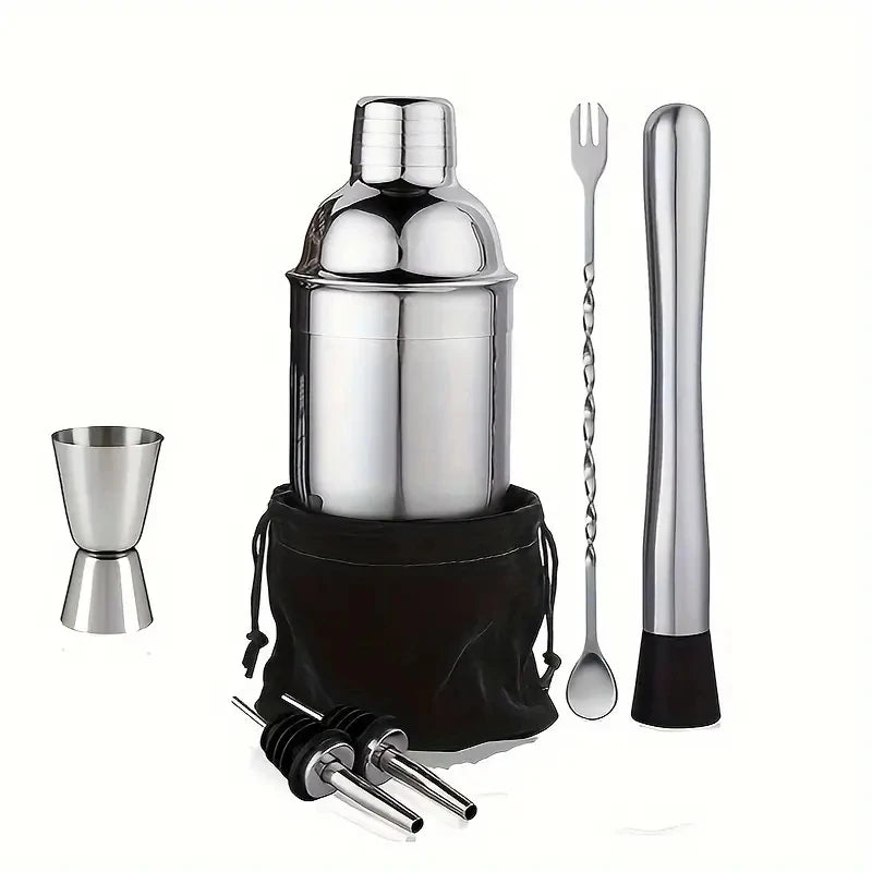 UPORS Cocktail Shaker - Stainless Steel Boston Mixer 550ml/750ml