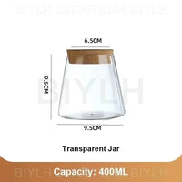 Transparent Glass Hydroponic Vase Set - Modern Planter with Base Tray