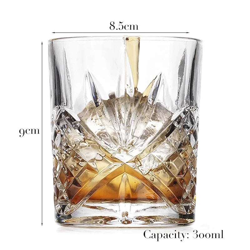 Old Fashioned Whiskey Rocks Glass - Classic Cocktail Tumbler