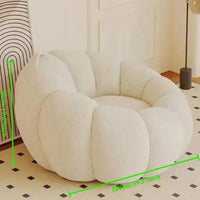 Pumpkin Lounge Chair - Creative Single Sofa for Bedroom & Balcony