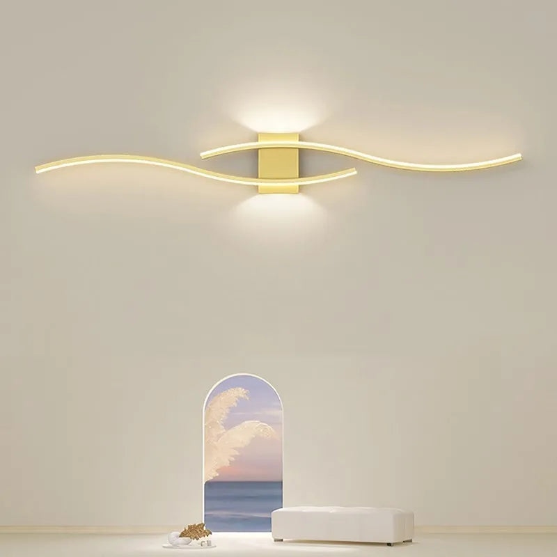Modern LED Strip Wall Lamp - Dimmable Decorative Accent Light
