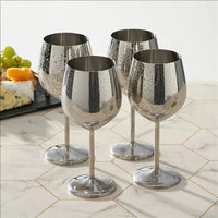 Unbreakable Stainless Steel Wine Glass Set - Up to 500ML