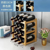 Tabletop Wine Display Rack - Creative Grid Storage Stand