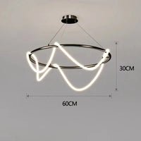Designer Long Hose Chandelier - Post-Modern Pendant Lamp