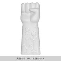 Nordic Face Ceramic Vase - Artistic White Decorative Accent