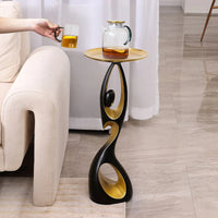 Abstract Designer Side Table - Artistic Accent Table for Living Room