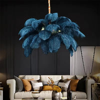 Feather Art Chandelier - Nordic Statement Pendant Light