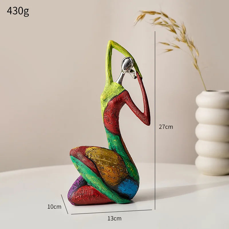 Abstract Character Sculpture - Modern Desktop Accent Decor