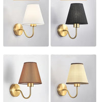 Retro Fabric Wall Lamp - Nordic Indoor Bedside Sconce