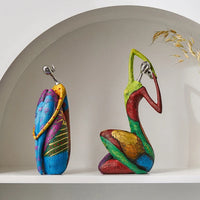Abstract Character Sculpture - Modern Desktop Accent Decor