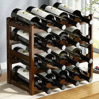 Tabletop Wine Display Rack - Creative Grid Storage Stand