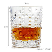 Old Fashioned Whiskey Rocks Glass - Classic Cocktail Tumbler