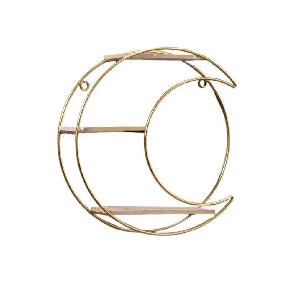 Nordic Gold Iron Decorative Wall Shelf