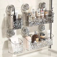 Glacier Pattern Wall-Mounted Bathroom Storage Basket