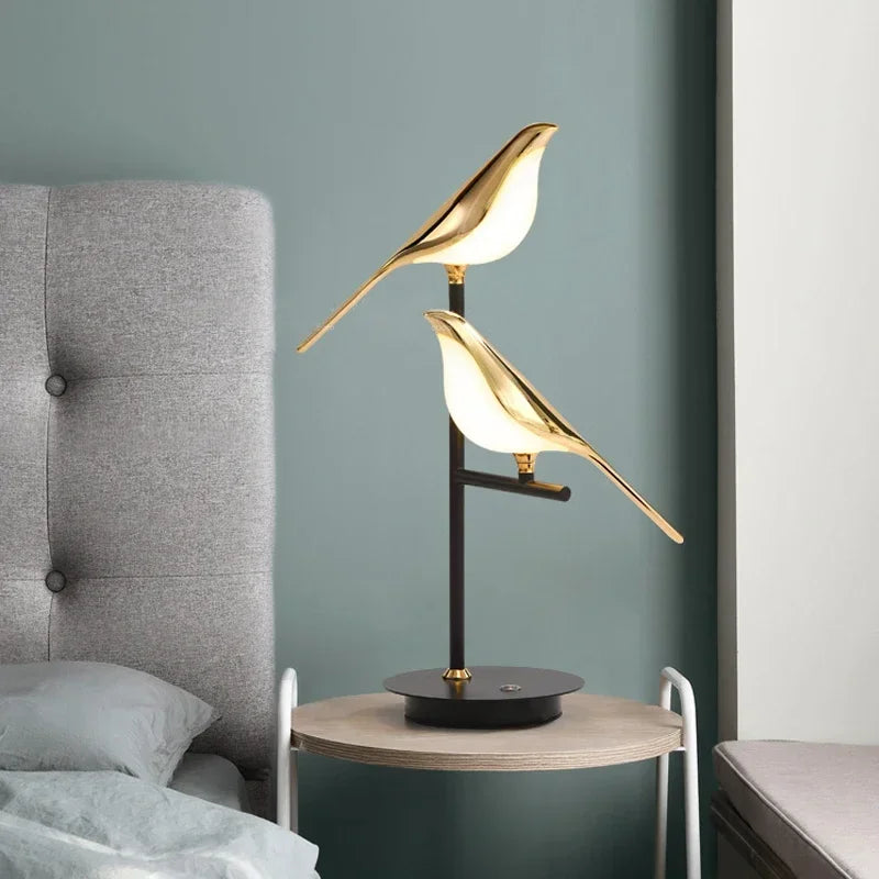 Scandinavian Bird Floor Lamp - Designer LED Accent Light