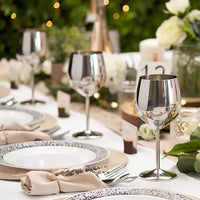 Unbreakable Stainless Steel Wine Glass Set - Up to 500ML