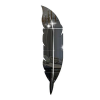 3D Feather Mirror Wall Stickers - Reflective DIY Room Decor