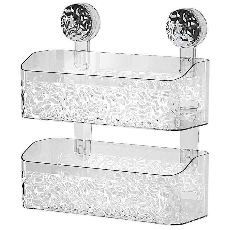 Glacier Pattern Wall-Mounted Bathroom Storage Basket