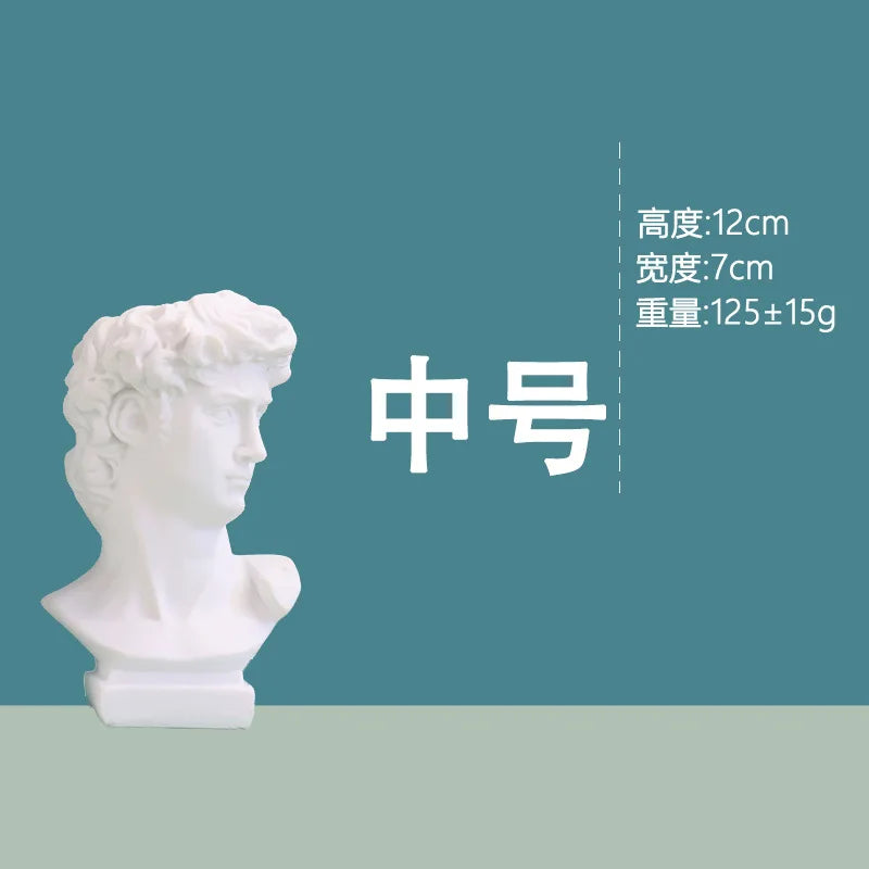 David Portrait Decorative Vase - Artistic Head Planter Accent