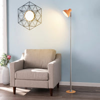 Adjustable LED Floor Lamp - 3-Color Dimmable Telescopic Light