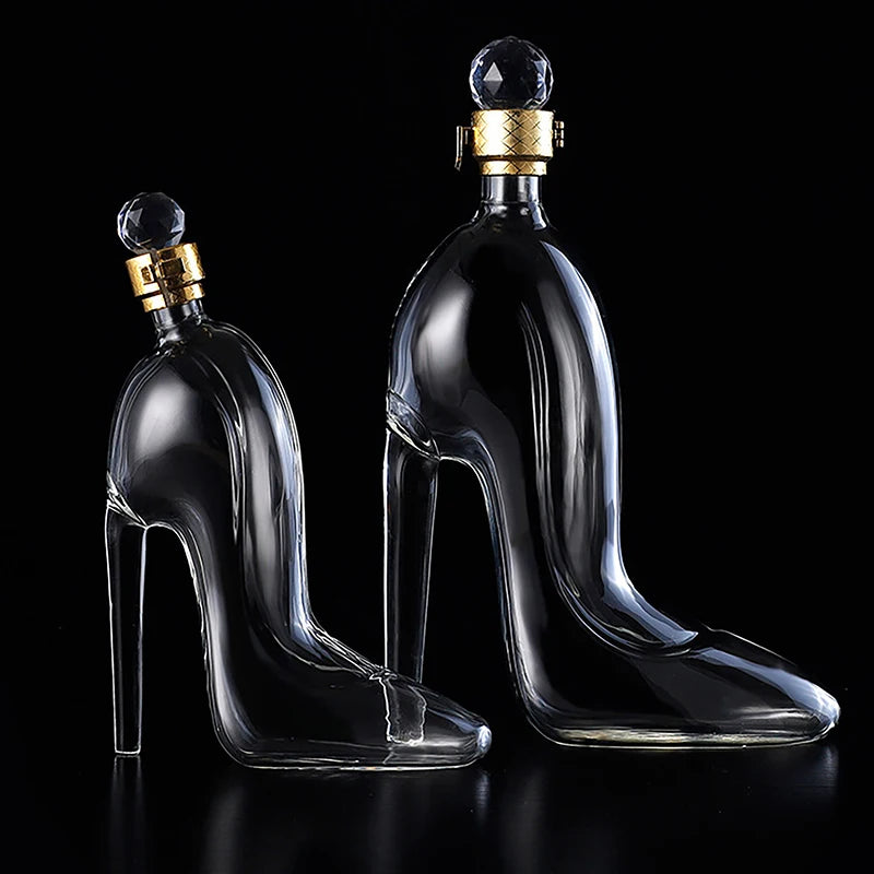 High-Heel Whisky Decanter - Crystal Liquor Bottle Display