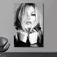 Scandinavian Kate Moss Canvas Poster - Fashion Inspired Wall Art