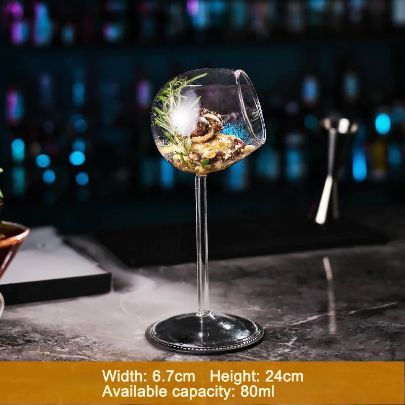 Artistic Fish and Octopus Cocktail Goblet