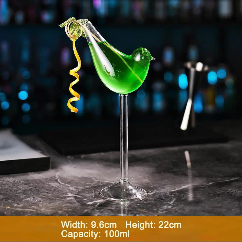 Artistic Fish and Octopus Cocktail Goblet