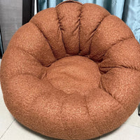 Pumpkin Lounge Chair - Creative Single Sofa for Bedroom & Balcony