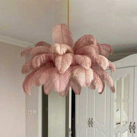 Feather Art Chandelier - Nordic Statement Pendant Light