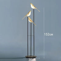Scandinavian Bird Floor Lamp - Designer LED Accent Light