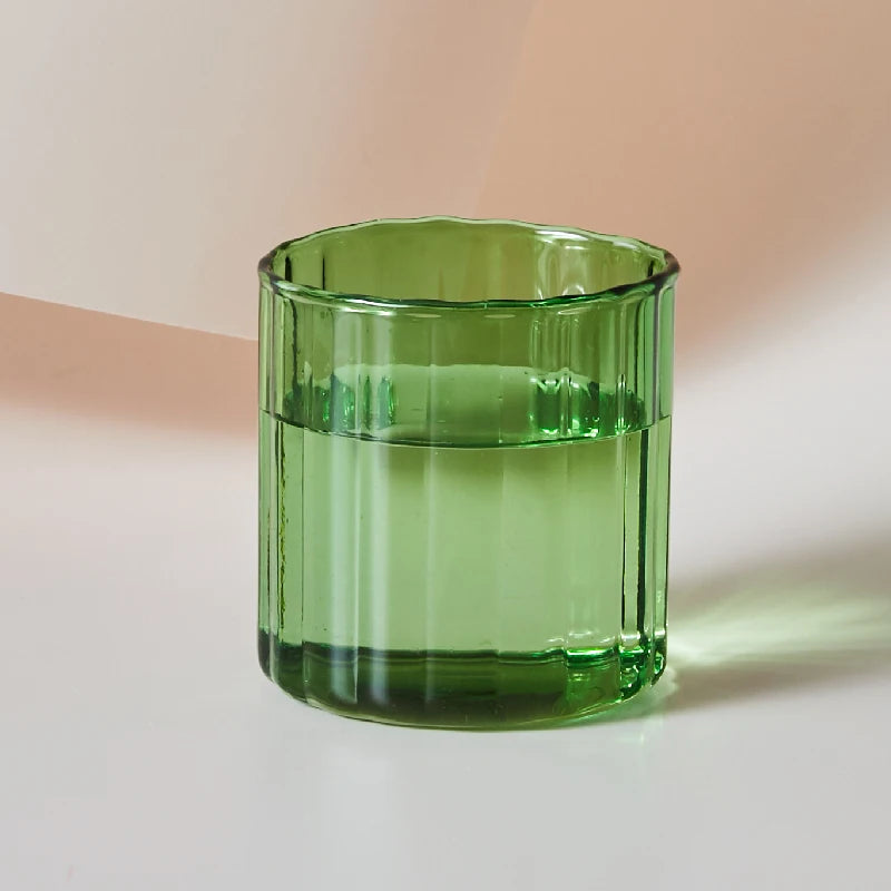 Heat-Resistant Stripe Glass Cup - Colorful Tea & Coffee Mug