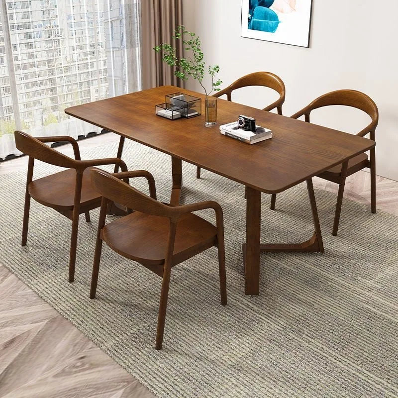 Pure Solid Wood Dining Table - High-End Home & Restaurant Table