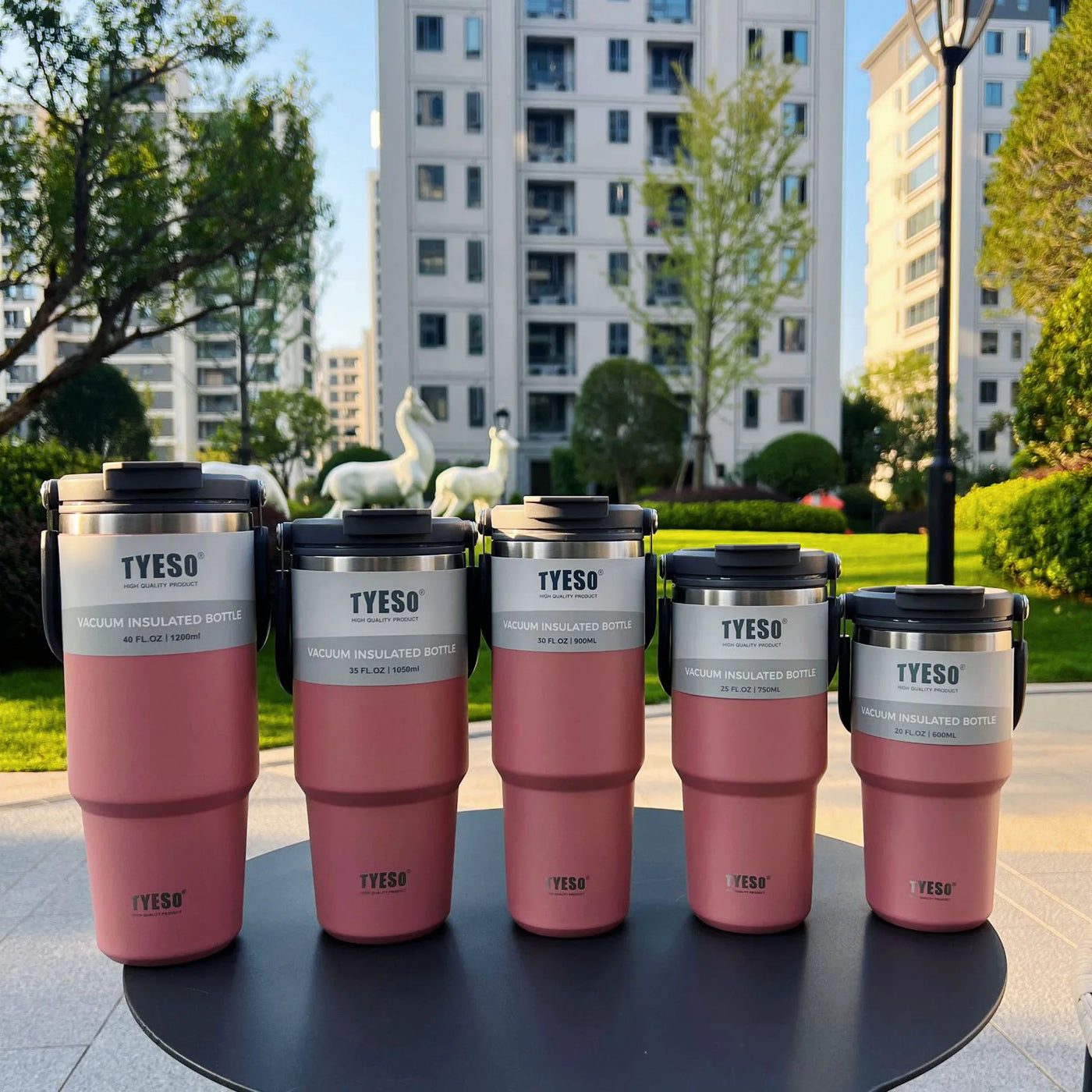TYESO Insulated Stainless Steel Tumbler - Double-Layer Travel Mug