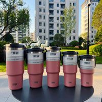 TYESO Insulated Stainless Steel Tumbler - Double-Layer Travel Mug