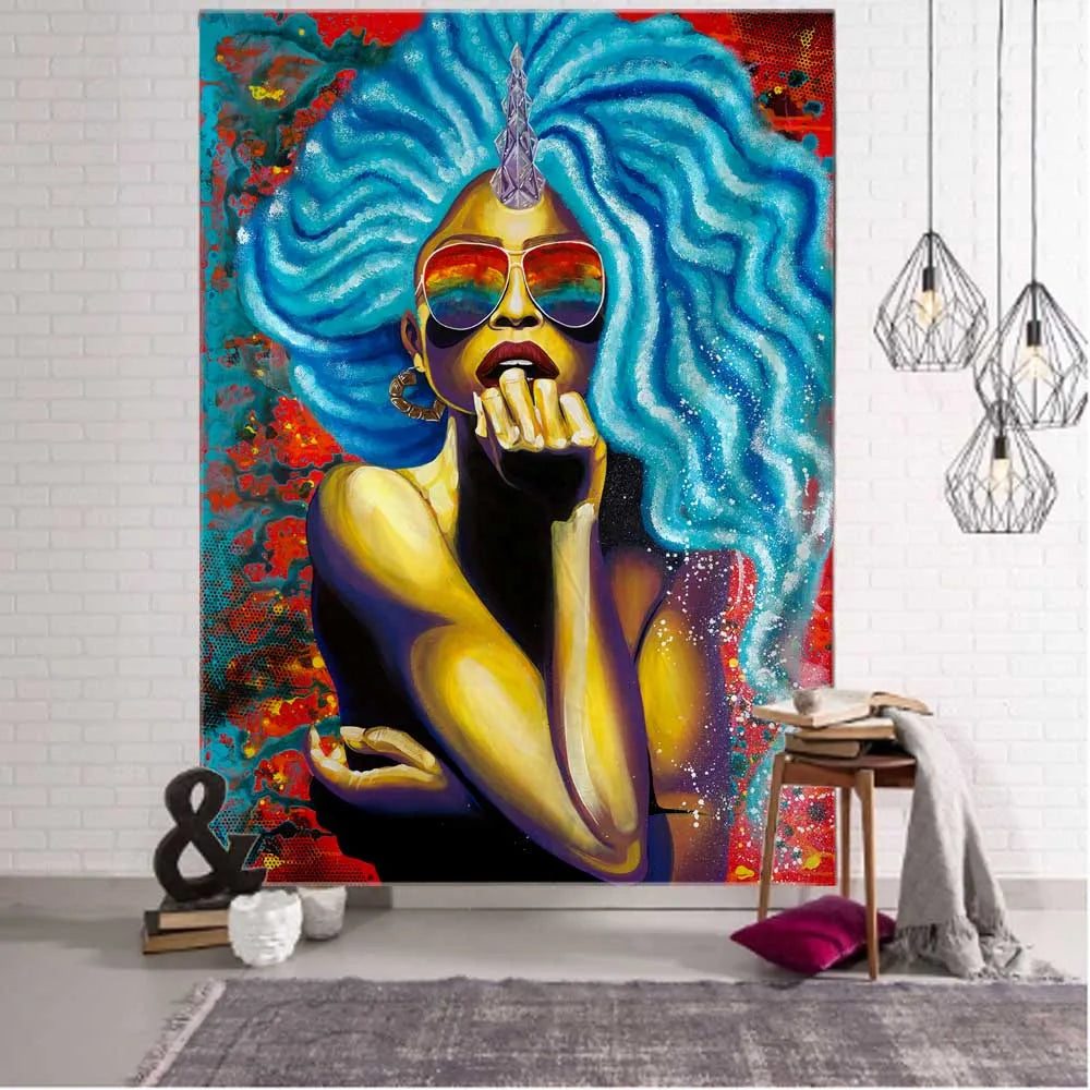Psychedelic Hippie Wall Tapestry - Large Mystic Room Decor