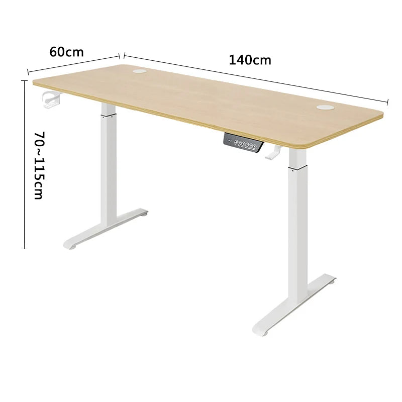 Electric Height Adjustable Standing Desk - Motorized Home Office Table