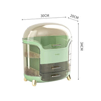 Transparent Makeup Organizer Box - Large Capacity Cosmetic and Jewelry Storage