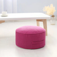 Tea Ceremony Floor Pouf - Cotton Linen Tatami Meditation Cushion