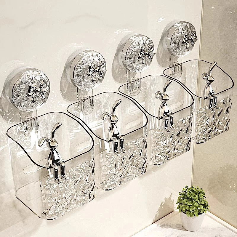 Glacier Pattern Wall-Mounted Bathroom Storage Basket