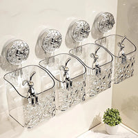 Glacier Pattern Wall-Mounted Bathroom Storage Basket