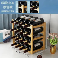 Tabletop Wine Display Rack - Creative Grid Storage Stand