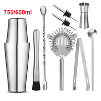 UPORS Cocktail Shaker - Stainless Steel Boston Mixer 550ml/750ml